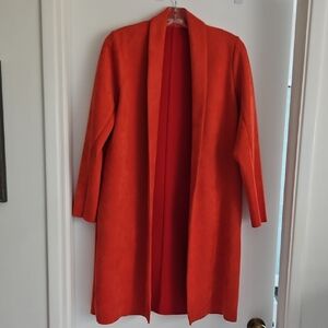Zara faux suede coat